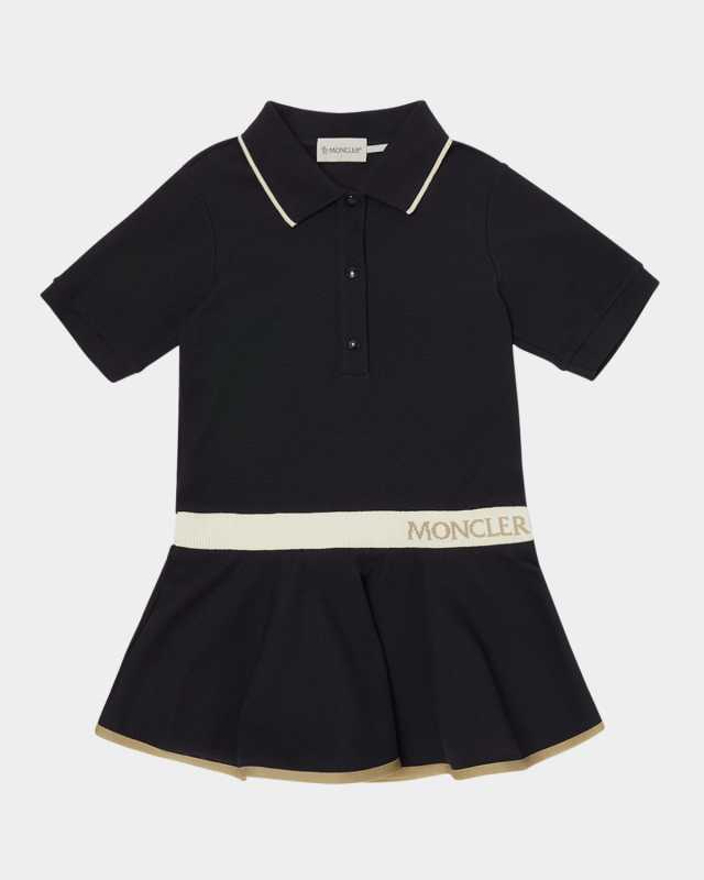 Girl's Logo-Print Polo Dress, Size 4-